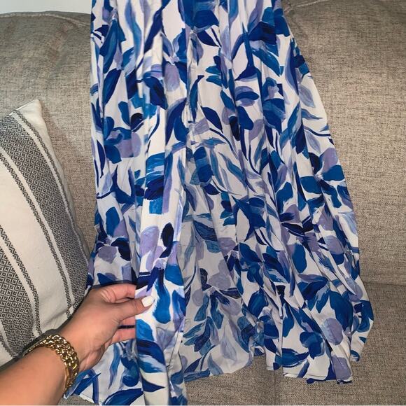 Anthropologie Blue and White Maxi Dress - Picture 8 of 11